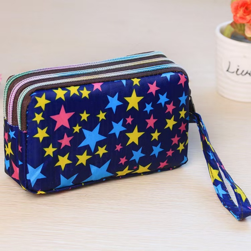Wristlet Wallet Zipper - Bolso Impermeable para Mujer con 3