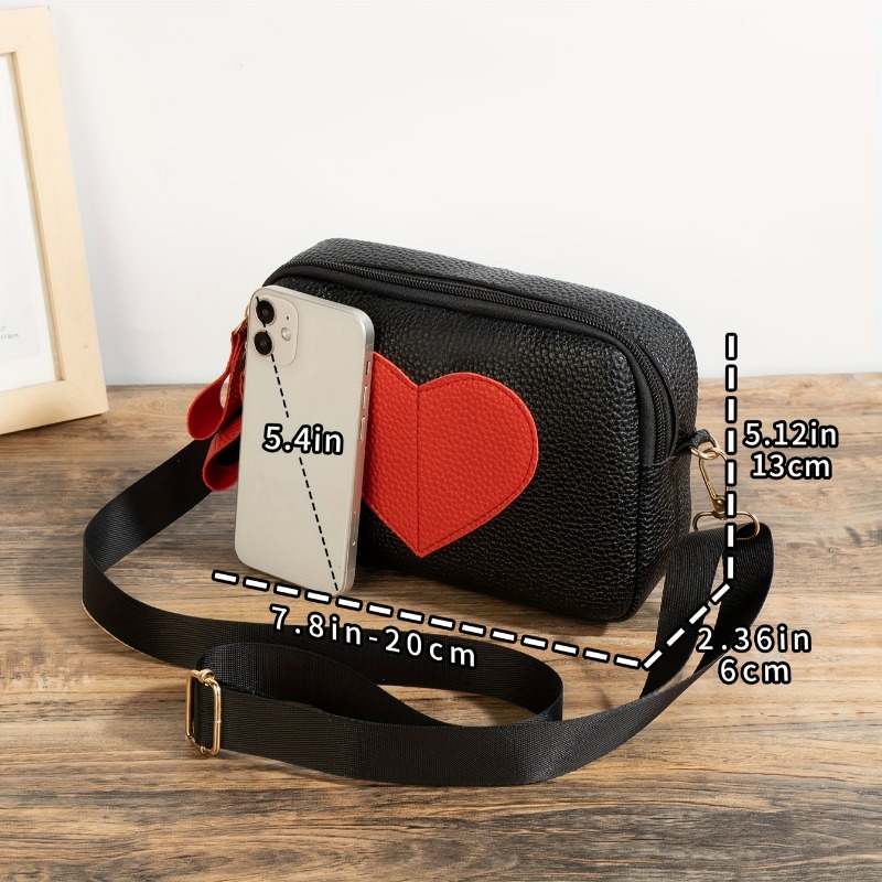 Bolso cruzado en forma de cora - Wristlet Wallet Zipper reseña y precio