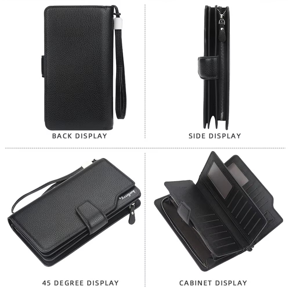 Nuevas carteras de gran capaci - Wristlet Wallet Zipper reseña y precio