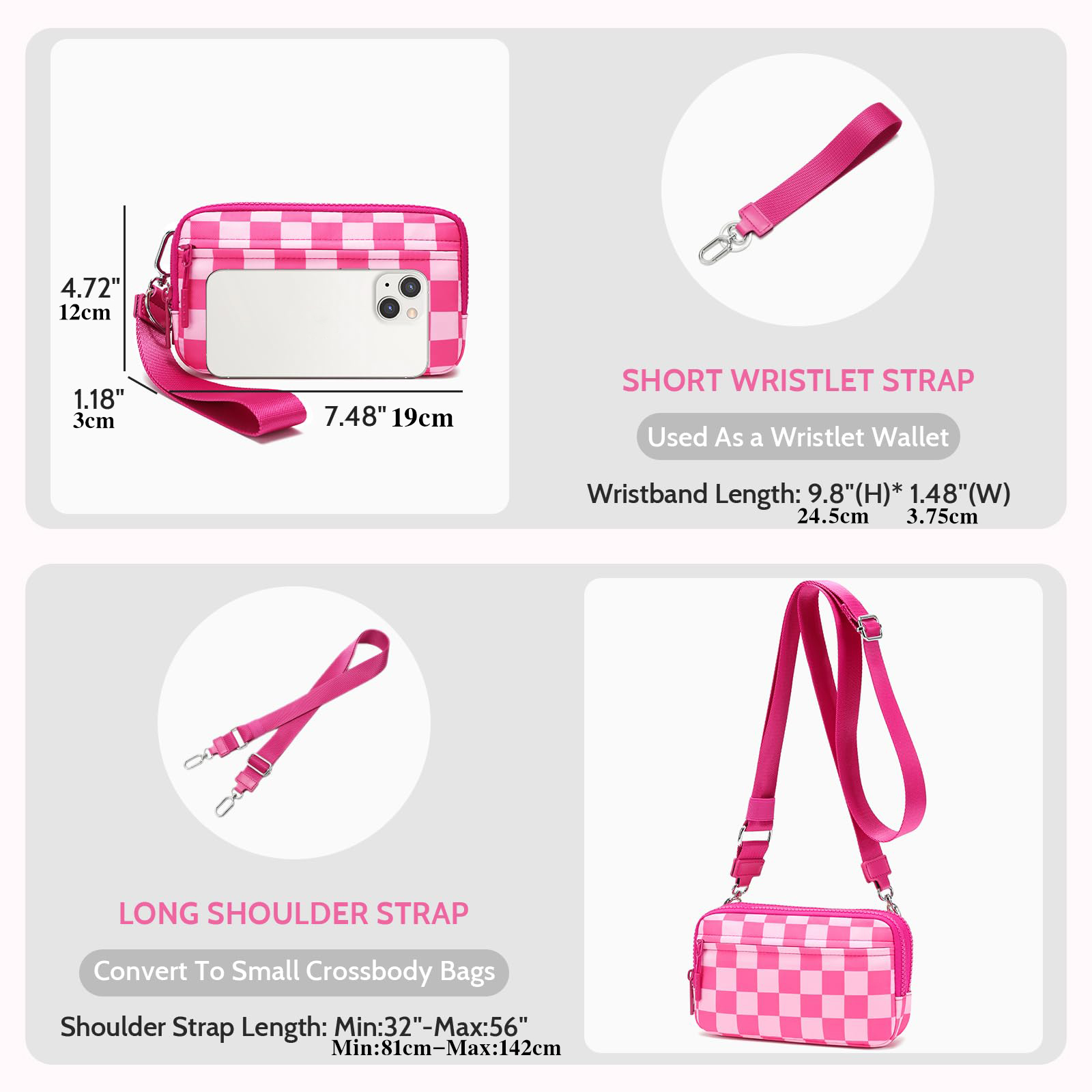 [DOYOGI Wristlet Wallet] Bolso - Wristlet Wallet Zipper reseña y precio