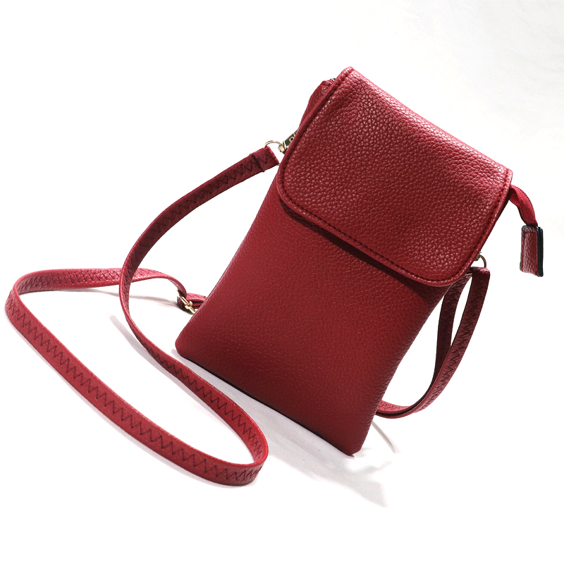 Bolso bandolera de cuero para  - Wristlet Wallet Zipper reseña y precio