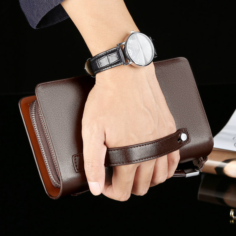 Carteras de moda para hombre,  - Wristlet Wallet Zipper reseña y precio
