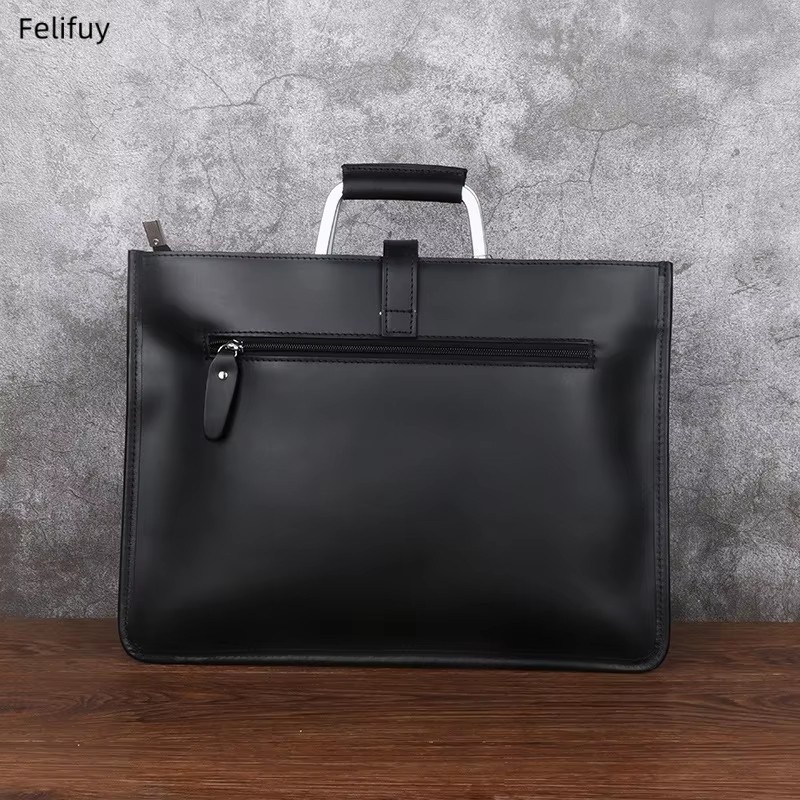 Maletín de cuero Crazy Horse d - Briefcase Leather Slim reseña y precio