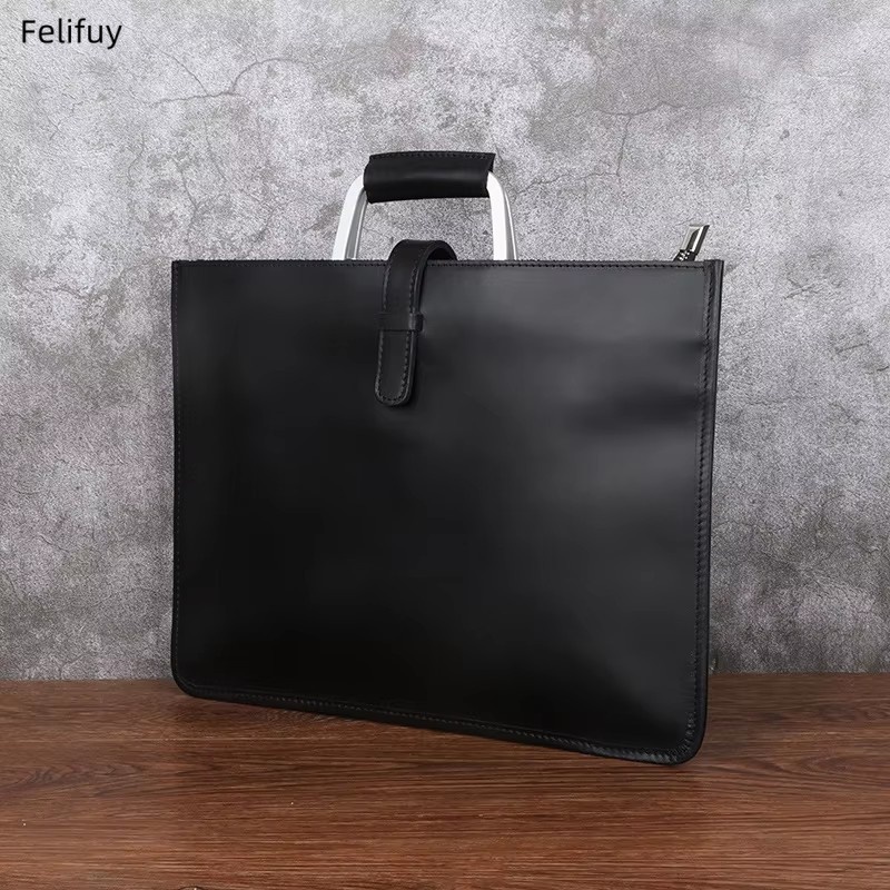 Maletín de cuero Crazy Horse d - Briefcase Leather Slim reseña y precio